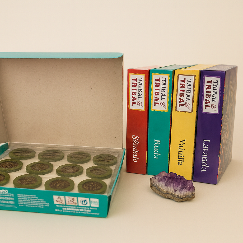 Resina Natural en Copa Krishna Tribal Earth – Incienso Ritual (Varios Aromas)