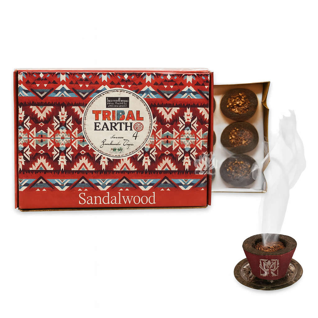 Resina Natural en Copa Krishna Tribal Earth – Incienso Ritual (Varios Aromas)